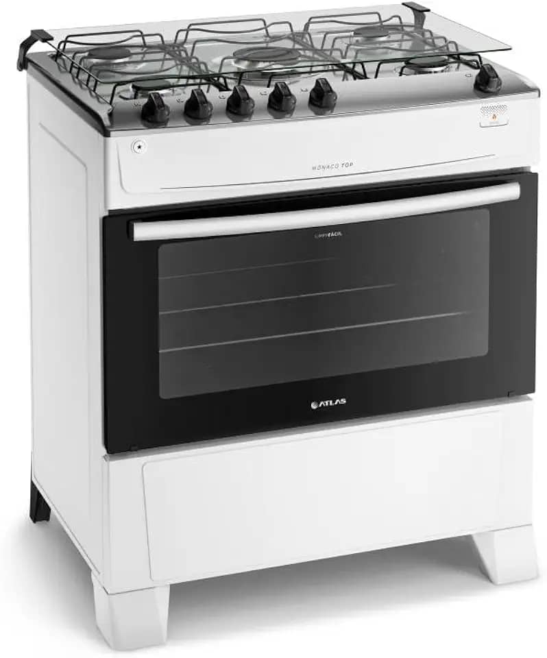 Fogão Atlas Monaco Top 5 Bocas Branco Bivolt - 300001644