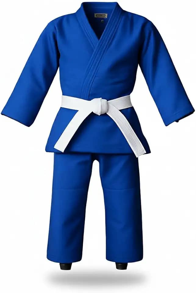 Kimono Infantil Reforçado Jiu Jitsu e Judô com Faixa Inclusa para Treinos e Iniciação Esportiva