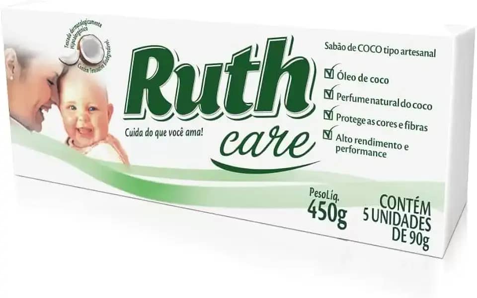Sabão em Pedra Coco Ruth Care 5x90g