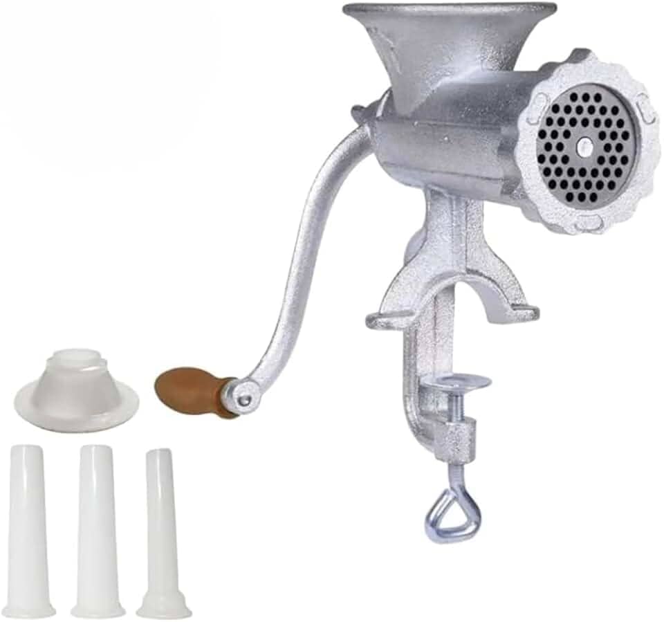 Moedor de Carne, Ervas e Preparo de Linguças N°10 Manual de Ferro Fundido Dasshaus – Desmontável e Prático