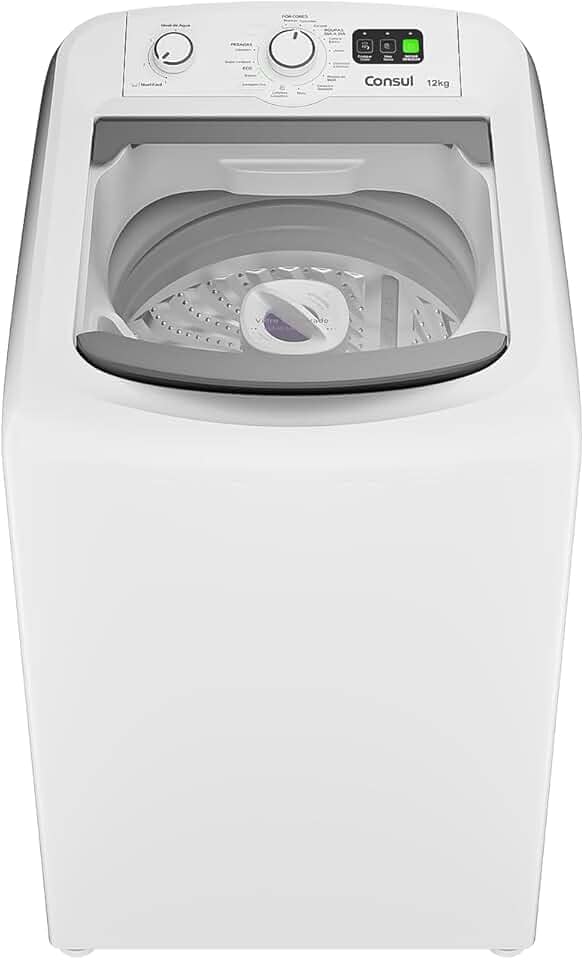 Máquina de Lavar Branca Consul 12kg com Dosagem Econômica e Ciclo Edredom - CWM12AB 220v