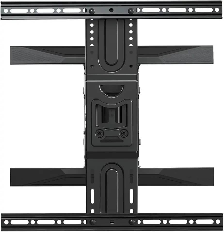 ELG, A02V6N, Suporte de TV Articulado de Parede Para TVs Planas e Curvas de 75' a 86', Inclinação Horizontal e Vertical, Peso Máximo de 46 Kg, Preto