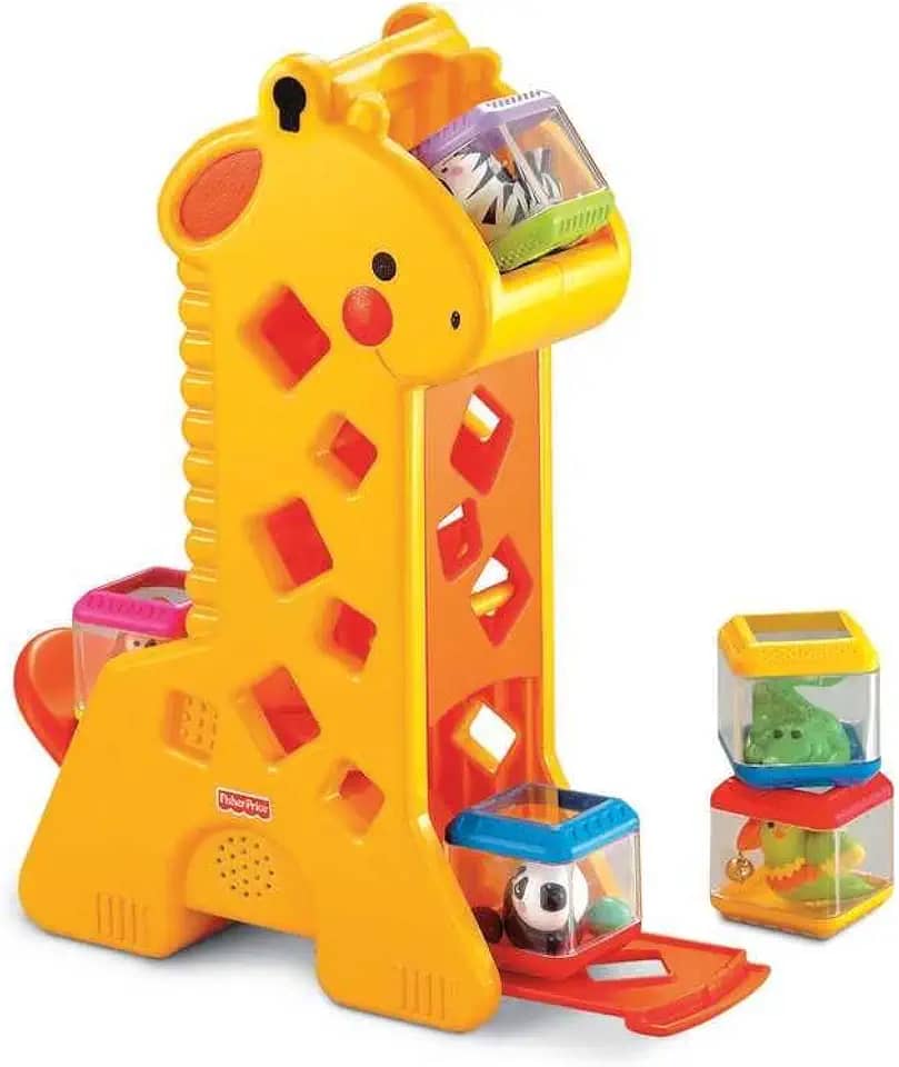 Fisher-Price Brinquedo para Bebês Girafa com Blocos para crianças a partir de 6 meses