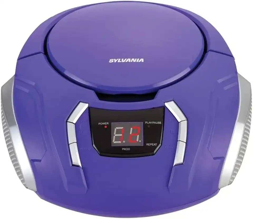 Sylvania Boombox portátil de CD com rádio AM/FM