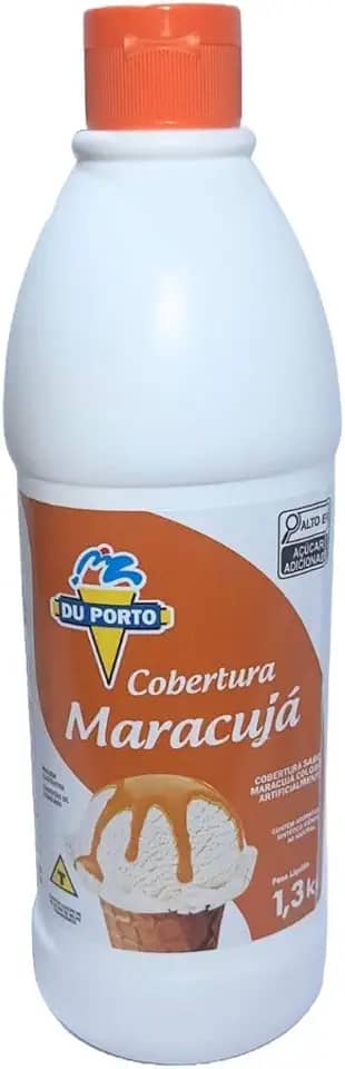 Cobertura Para Sorvetes Sobremesas Bebidas Vários Sabores 1,3kg (Maracujá)