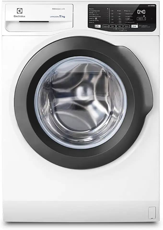 Máquina de Lavar Frontal 11kg Electrolux Premium Care Inverter com Água Quente/Vapor (LFE11)