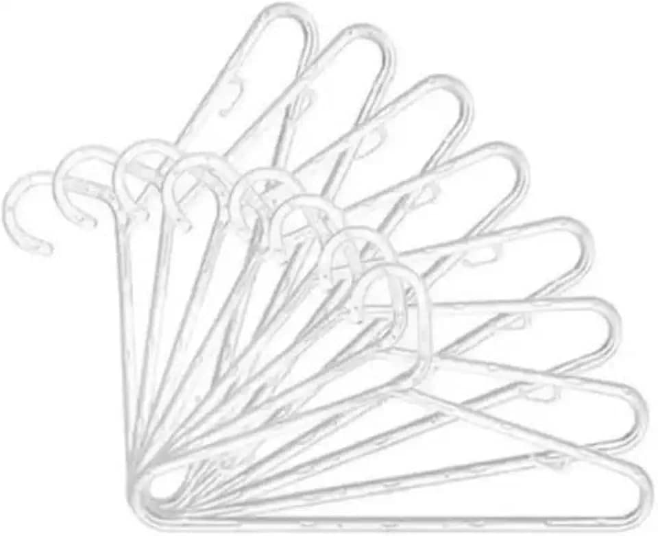 Acrílico 50 Cabides Adulto Transparente Unidades Roupa