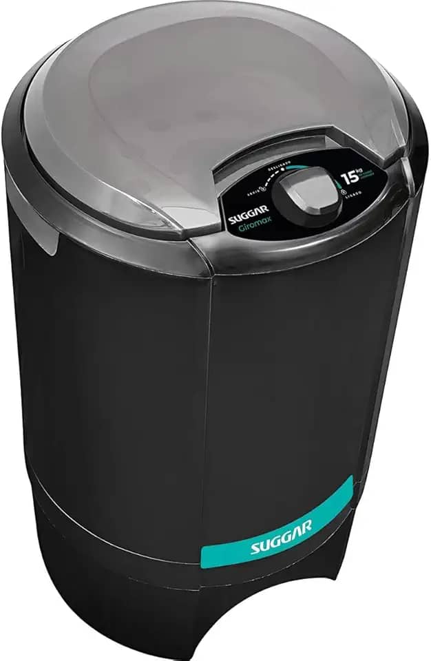 SUGGAR CENTRIFUGA DE ROUPAS GIROMAX 15KG PRETA 110V CT1501PT