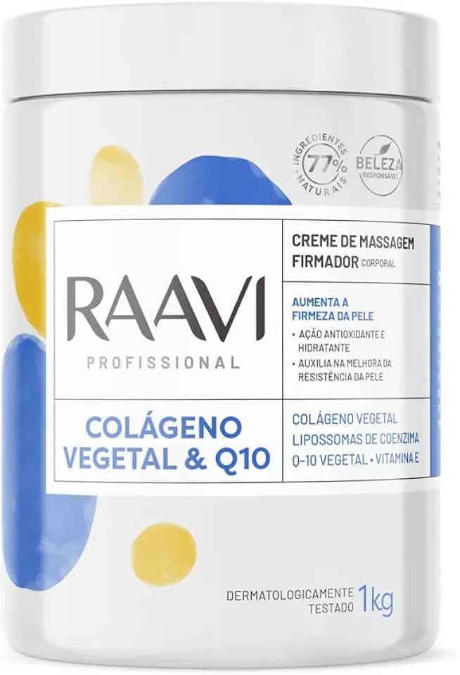 Raavi - Creme de Massagem Firmador Colágeno Vegetal e Q10 1 Kg