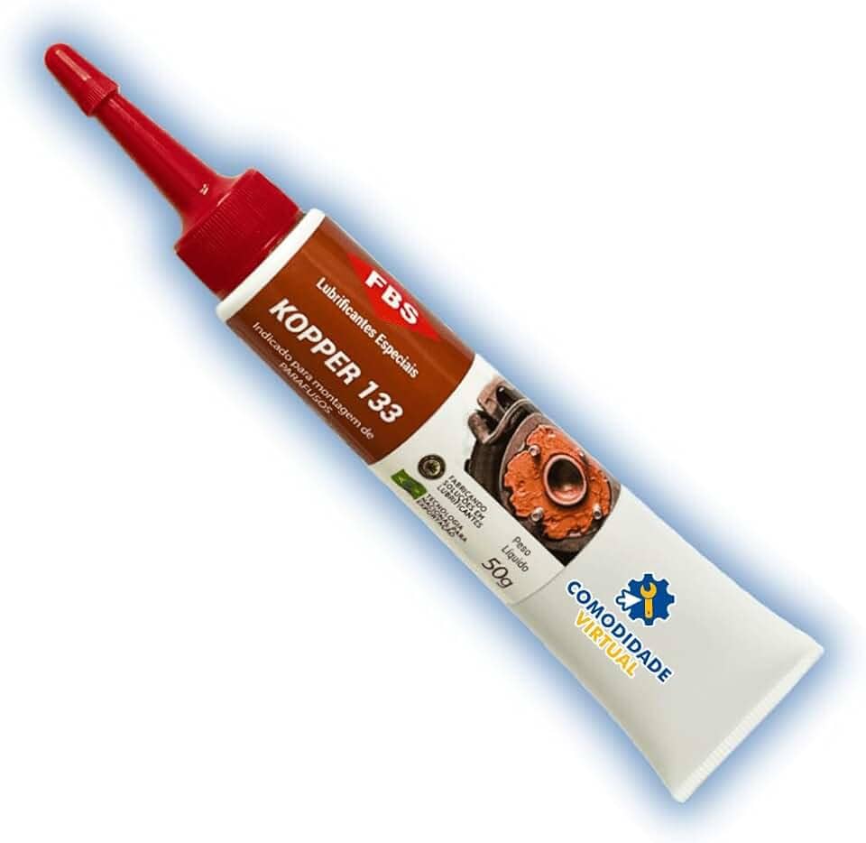 Pasta cobreada graxa de cobre lubrificante para montagem de parafusos de alta temperatura - Kopper 133 50g