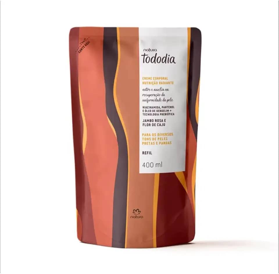 Refil - Creme Corporal Nutrição Radiante Tododia Jambo Rosa e Flor de Caju