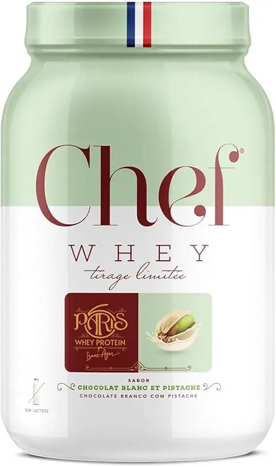 Whey Protein Zero Lactose Paris 6 800g - Chef Whey (800g, Chocolate Branco com Pistache)