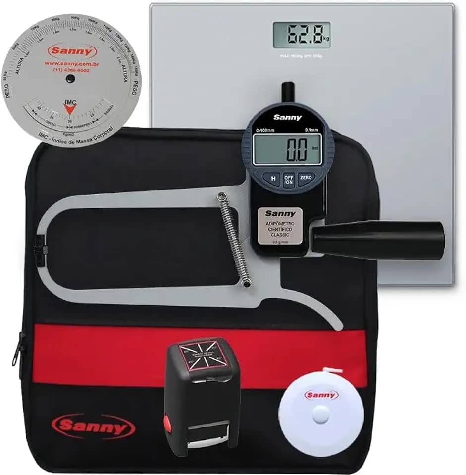Kit Adipômetro Digital Científico Classic Sanny - KNS2001