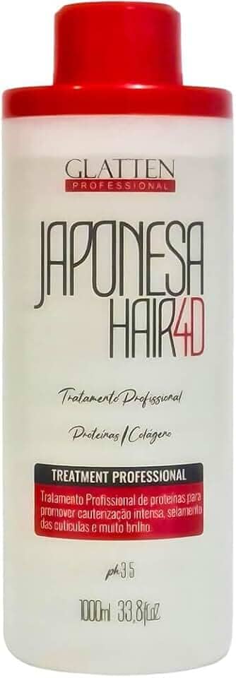 Glatten Japonesa Hair 4D - Escova Progressiva Liso Definitivo 1L