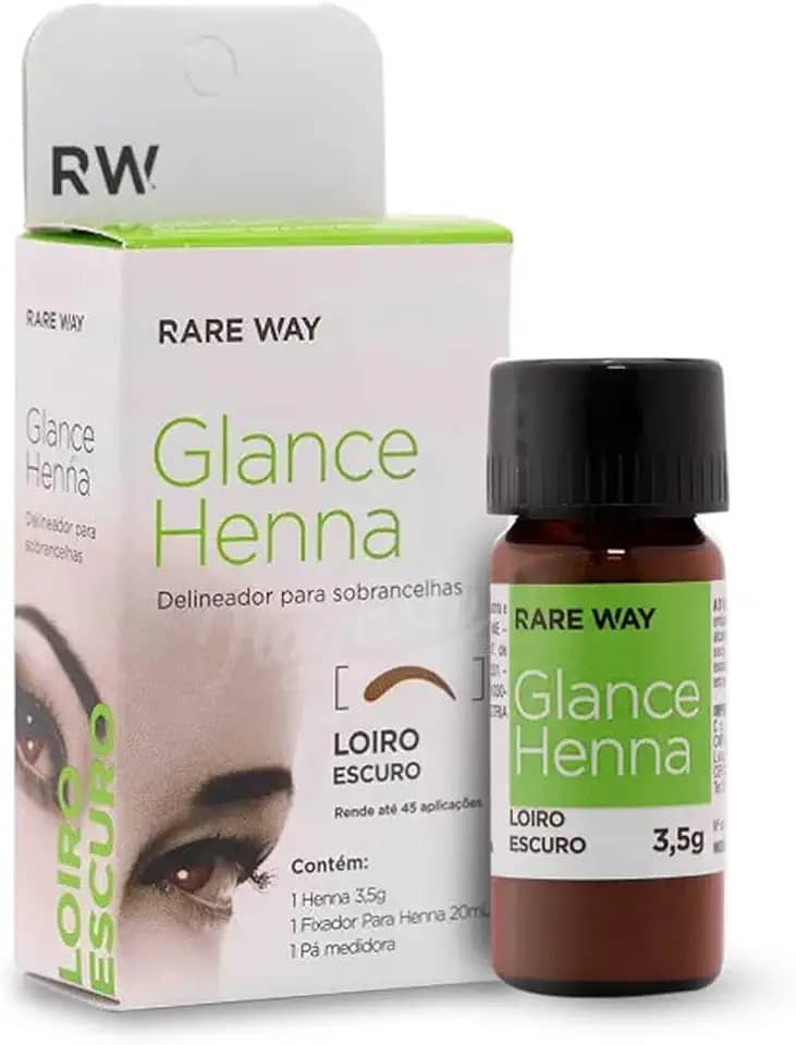 Henna Glance para sobrancelhas Rare Way 3,5g (Loiro Escuro)