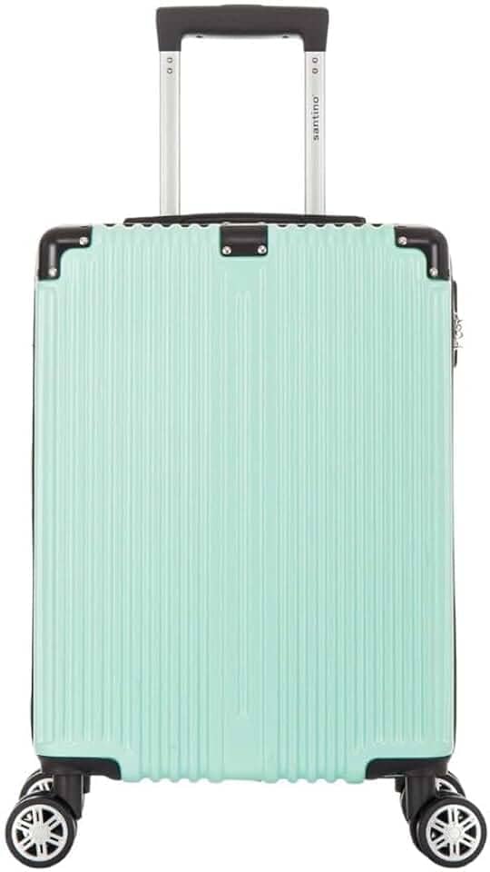 Mala de Bordo Dublin Rígida 4 Rodas Duplas Santino AMZV204P (Pistache)