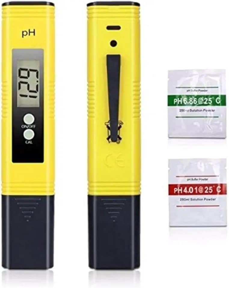 Medidor Teste PH Phmetro Digital Água Calda Bordalesa Calibração Automática Sachês Piscina Aquário Spa Cloro