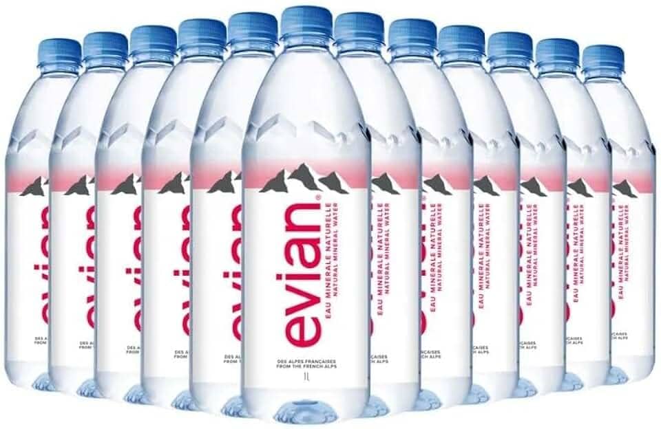 Pack Água Mineral Evian PET 1000ml (s/Gás) 12 unidades
