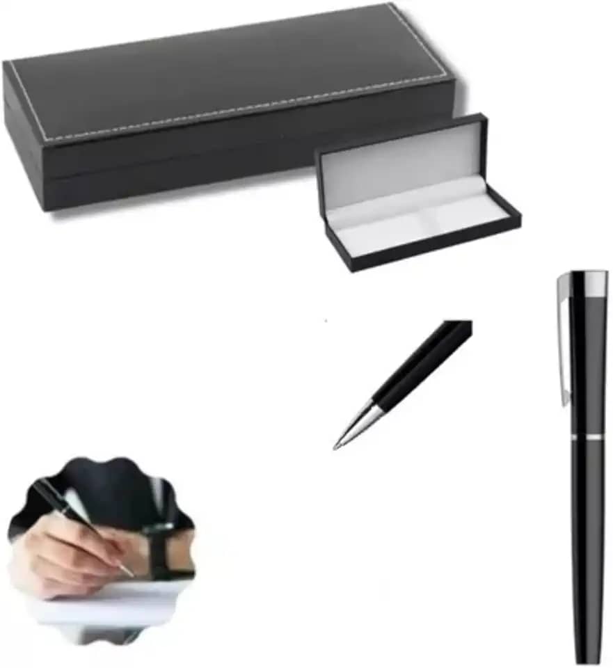 Caneta Esferográfica de Metal Social Luxo com Estojo