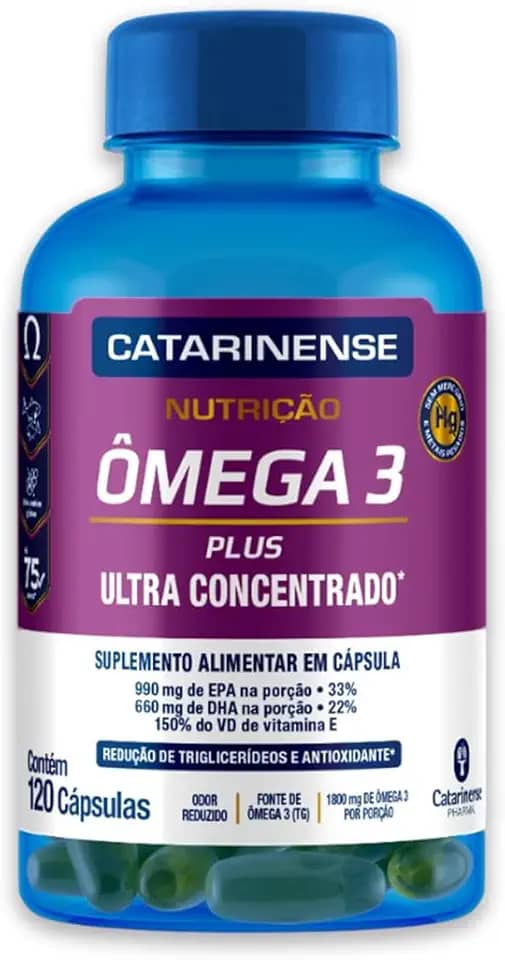 Ômega 3 Plus Ultra Concentrado Catarinense 120 Cápsulas