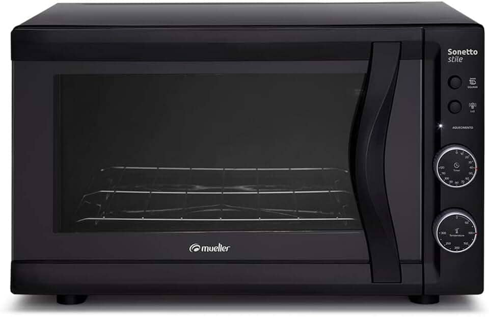 Forno Elétrico Mueller 44L Sonetto Stile Preto Forno Eletrico Mueller 44L 601072011 110V