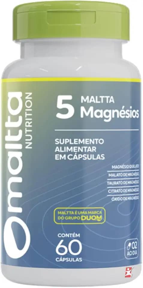 DUOM 5 MAGNÉSIOS QUELATO MALATO TAURATO CITRATO ÓXIDO 60 CÁPSULAS - DUOM