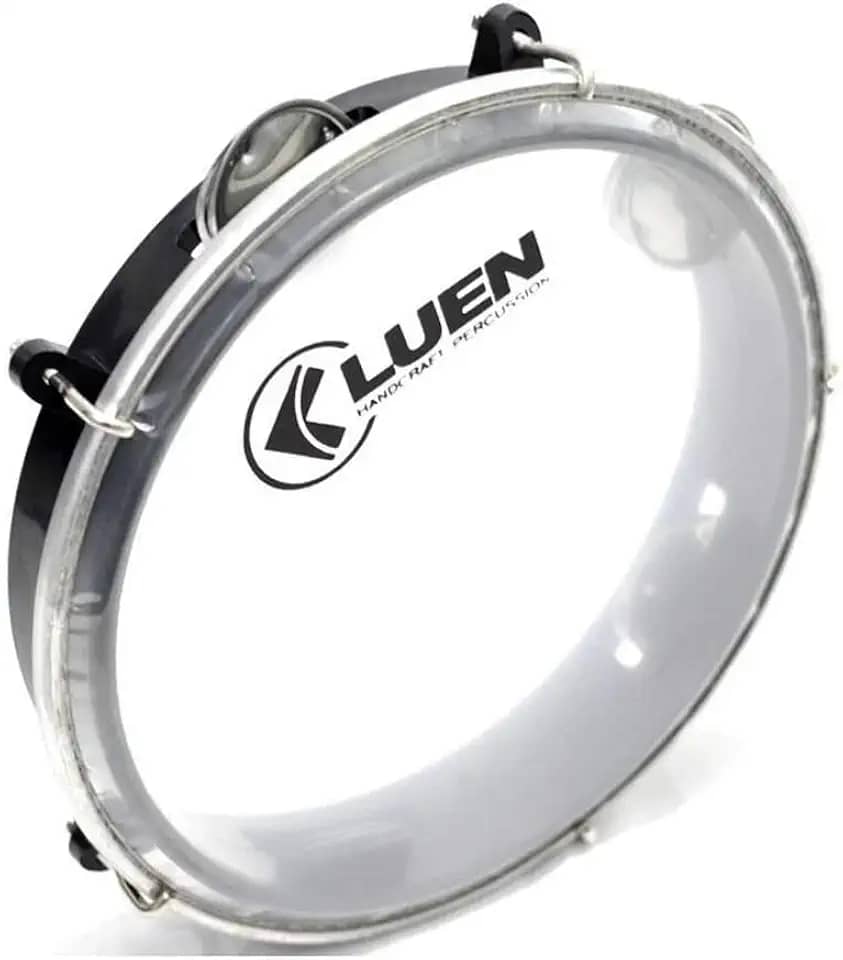 Pandeiro Abs Preto Junior Pele Cristal 08'