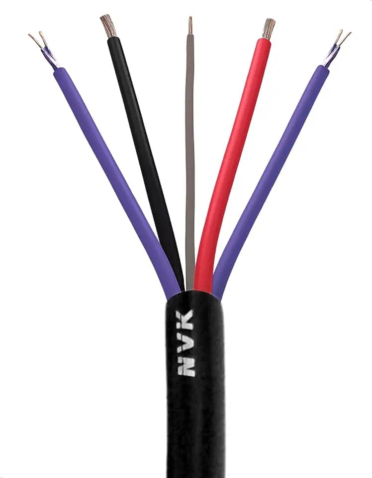 15Metros Fio Cabo Rack Móvel 5 Vias Som Automotivo Blindado NVK