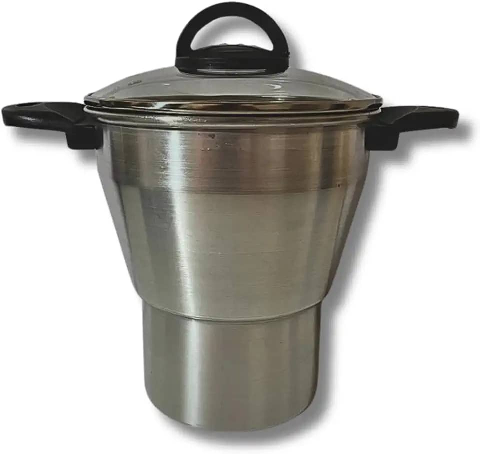 Cuscuzeiro Grande Com Tampa Vidro 18 Cm