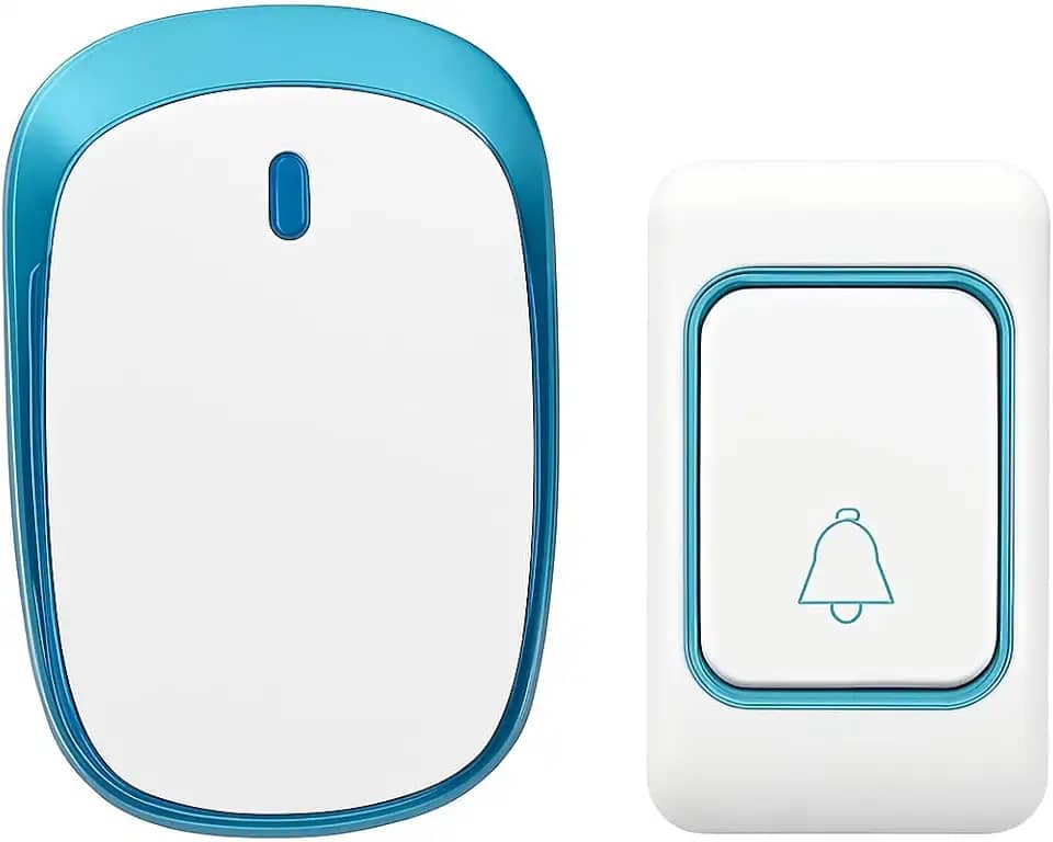 Campainha Sem Fio Residencial Bivolt Longo Alcance Comunicação com Idosos 36 Tipos Toques Leve Resistente Premium