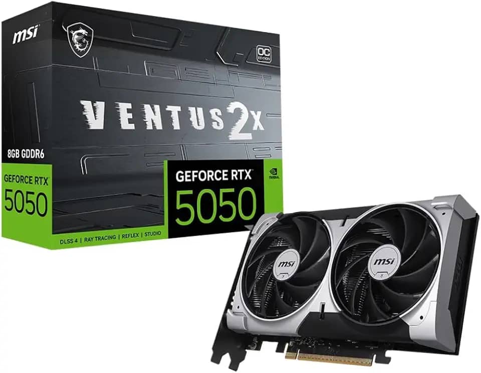 GPU NV RTX5050 8GB GDDR6 128BITS VENTUS 2X OC MSI 912-V538-010
