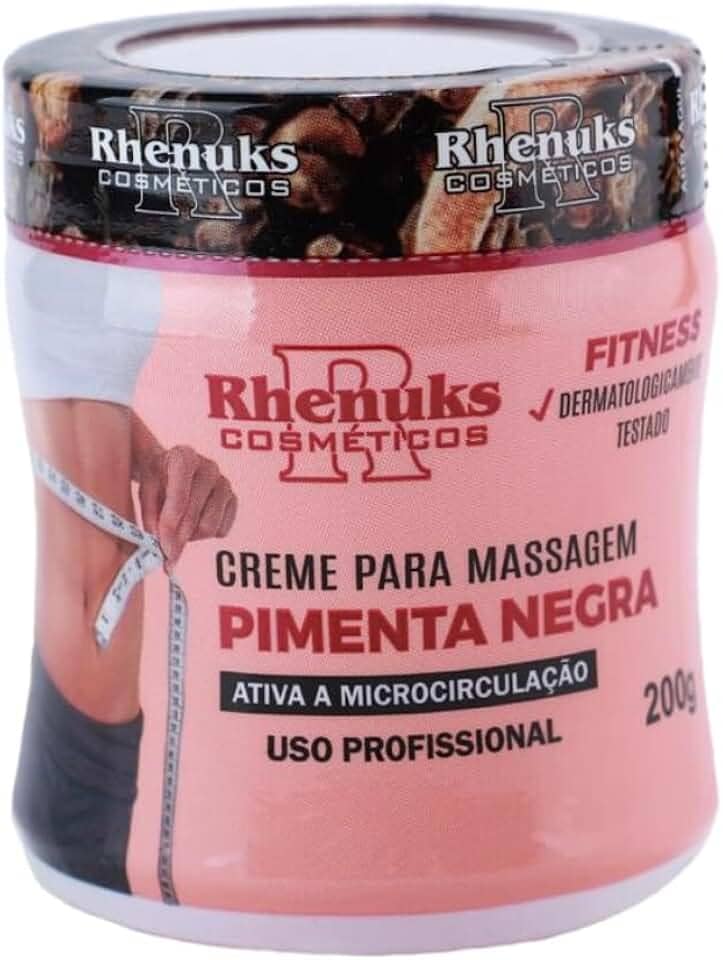 Creme Gel Pimenta Preta Redutor Medidas Celulites Estrias Queimador De Gordura