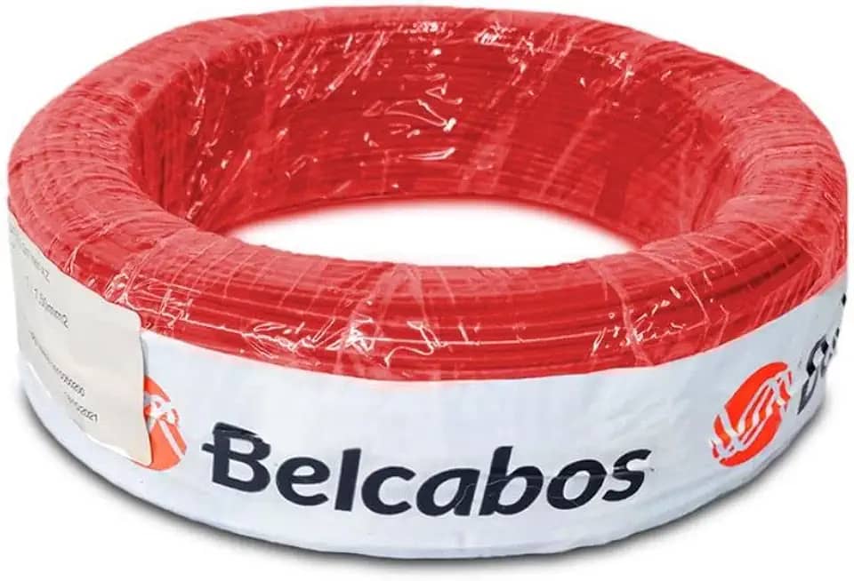 Cabo Automotivo DIN 72551-6 Belcabos 1,50mm² -40ºC a +105ºC 25m Vermelho