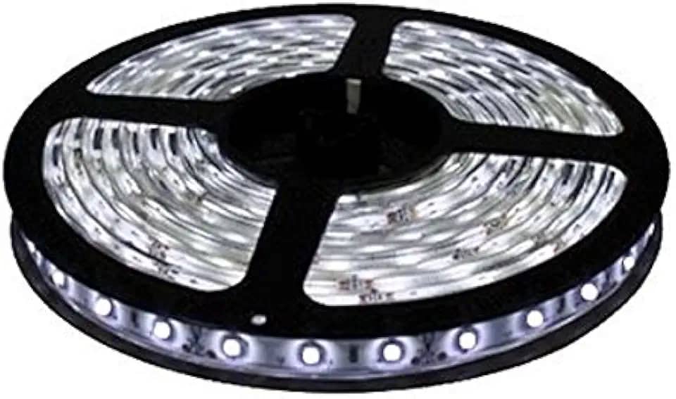 Fita LED 5050 BRANCO FRIO Rolo 5m com fonte 12V 5A