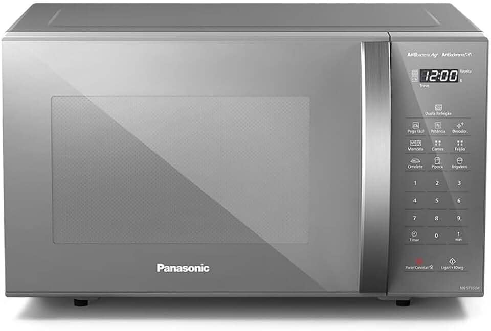 Panasonic Micro-ondas 27L Prata 127v NN-ST55LMRU