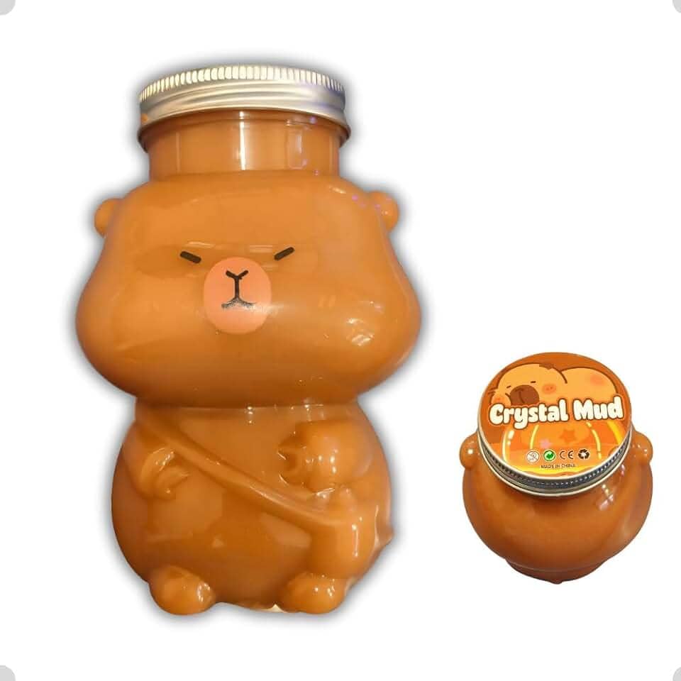 Slime Capivara Não Gruda Atoxica Divertida Marrom Não Suja