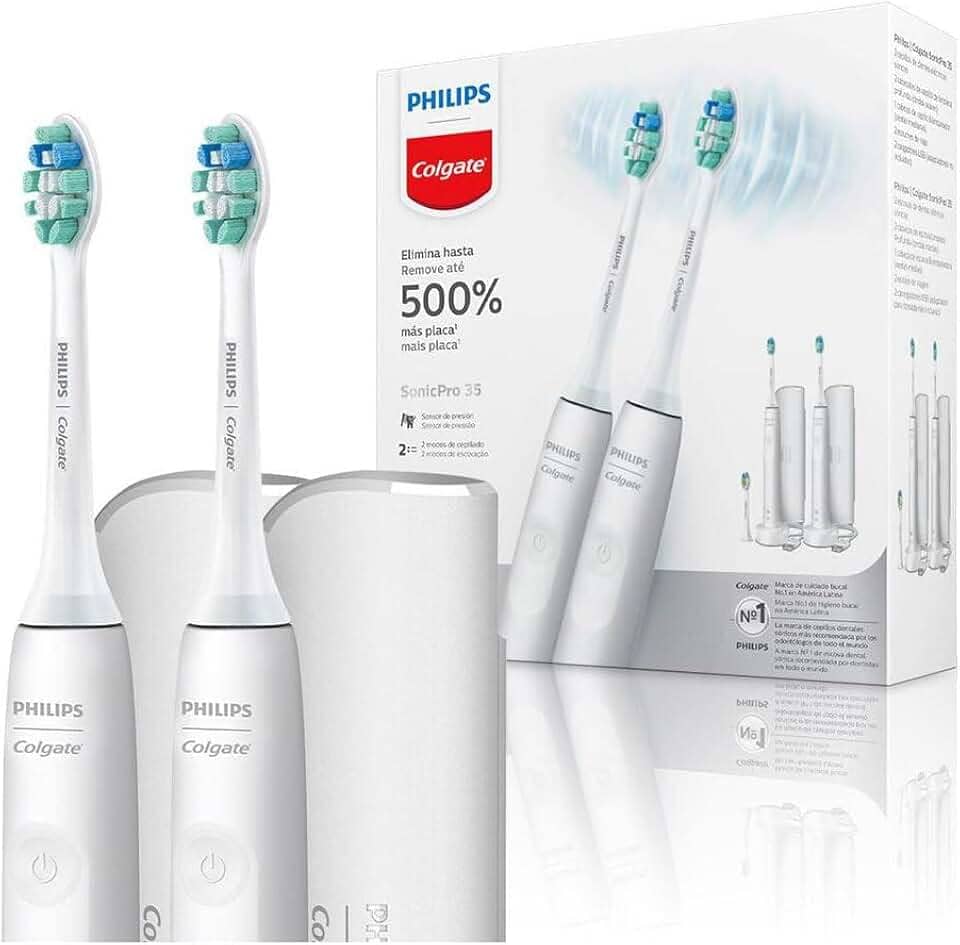 Escova Eletrica Philips Colgate SonicPro 35 2 unidades