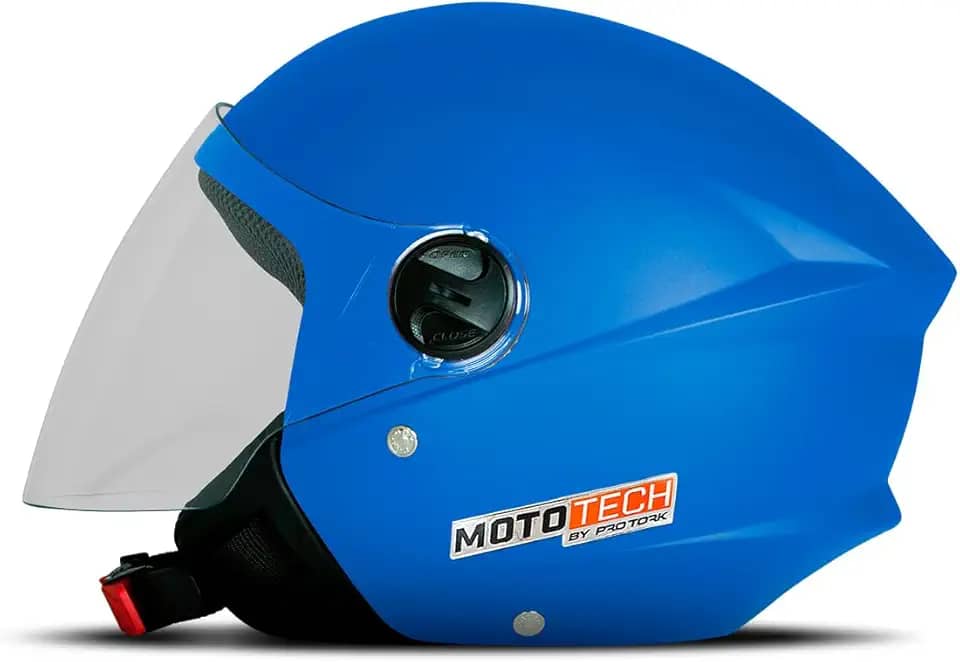 Pro Tork Capacete Aberto New Liberty Three Moto Tech Fosco