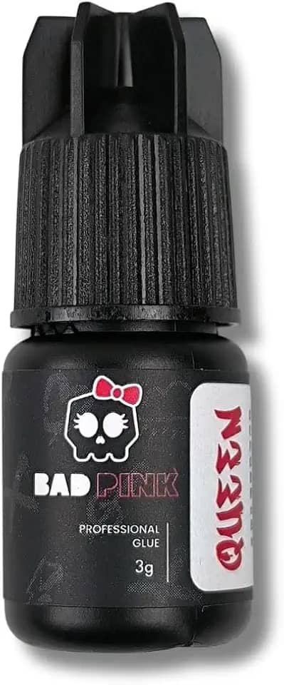Cola Adhesive Queen 3G Para Extensão De Cílios Secagem Rápida Acabamento Preto