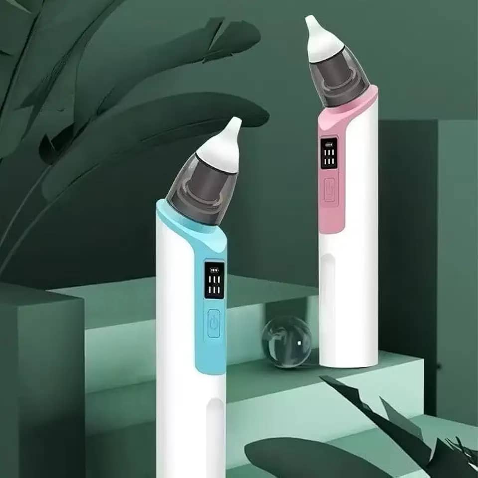 Aspirador Nasal Elétrico para Bebê 6 Velocidades Recarregável USB Limpeza Nariz Ouvido