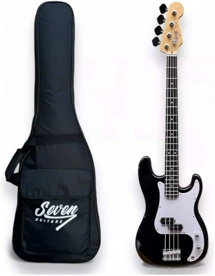 Contrabaixo Precision Bass Seven SPB-47 Bk Preto 4c Com Bag