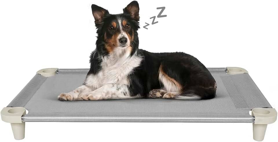 Acrimet Cama Pet, Cama para Cachorros, Confortável e Higiênica, Caminha Lavável, Manta Cor Cinza e Pés Cor Gelo, 711.0