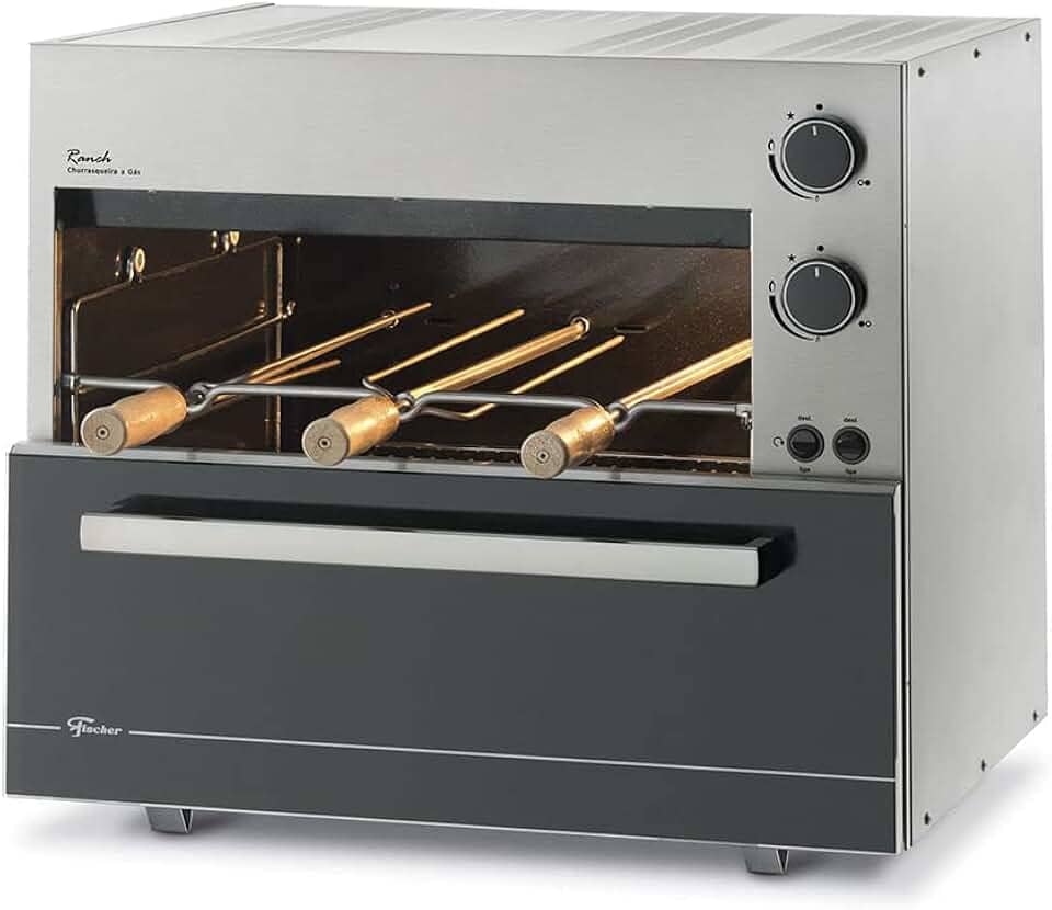 FISCHER CHURRASQUEIRA GÁS RANCH 3 ESPETOS GLP BIVOLT - 18122-19255