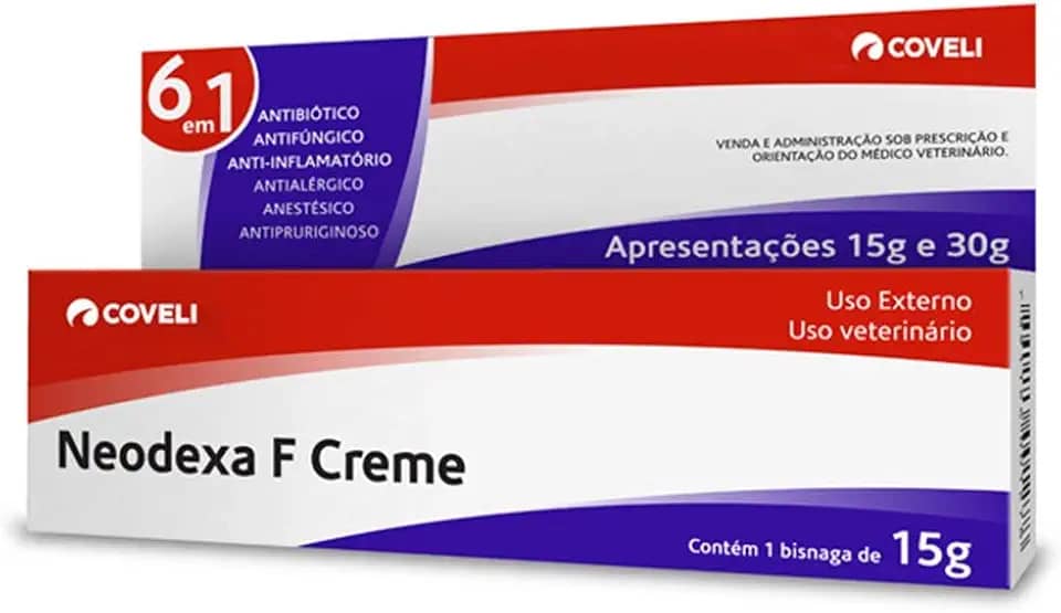 Neodexa F Creme 15g - Pomada Para Tratamento De Ferimentos.