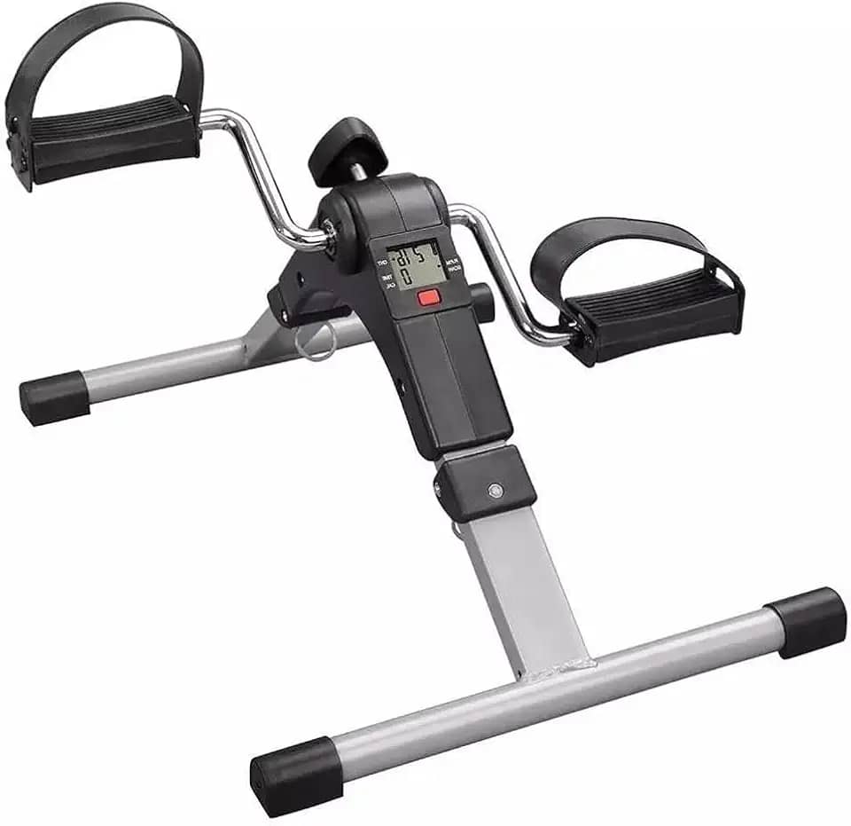 Mini Bike Bicicleta Ergometrica Fitness Perna E Braco Com Visor Fisioterapia Portátil Sim