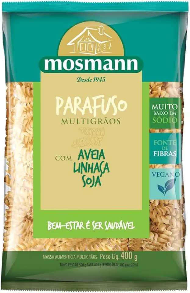 Macarrão Parafuso Multigrãos Mosmann 400g
