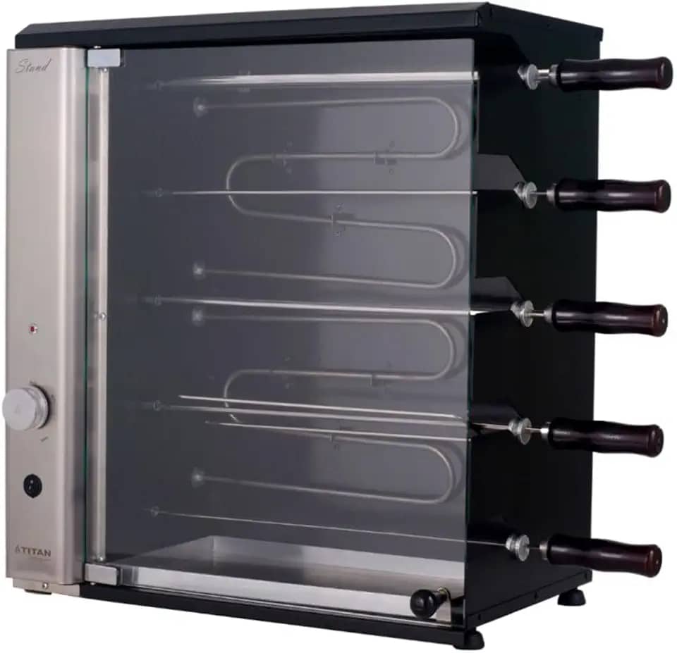 Churrasqueira Elétrica de Bancada para 5 Espetos Stand 220V Titan