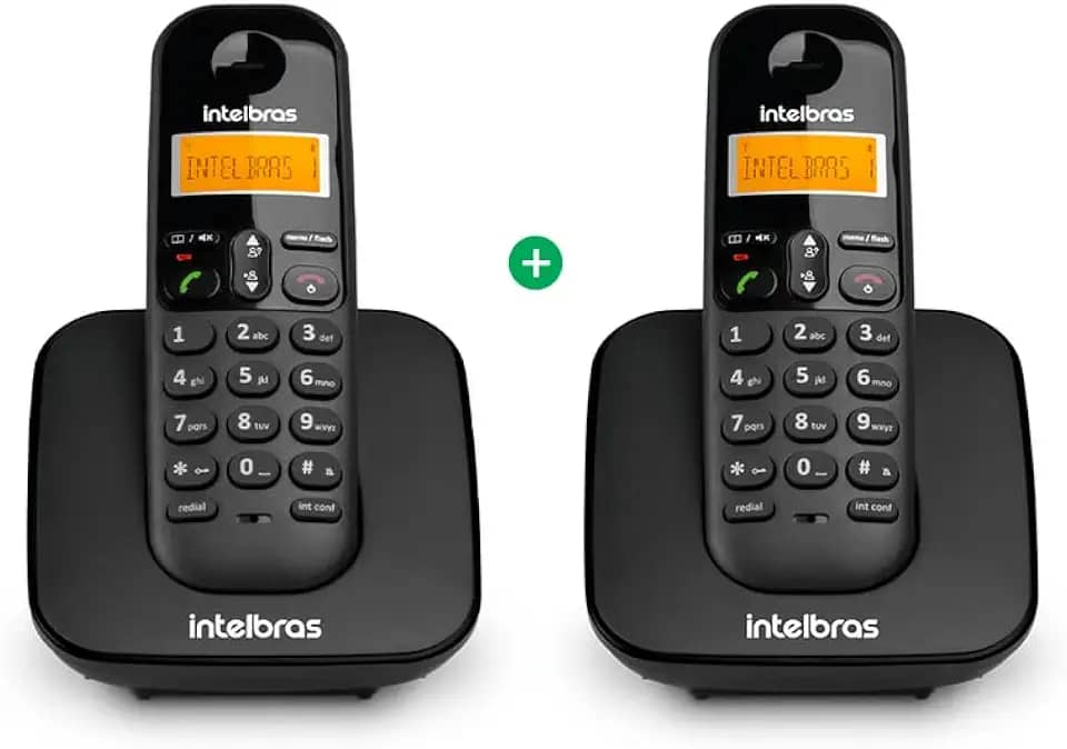 Telefone sem Fio e com Ramal Adicional TS 3112 Preto Intelbras