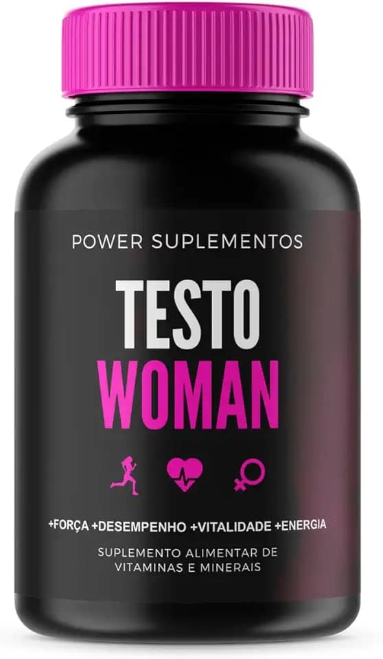 1 Suplemento Feminino Testo Woman Multivitamínico Magnésio + Zinco + Selênio com 60 Cápsulas
