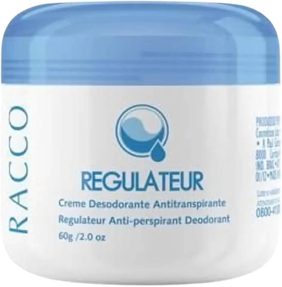 Creme Desodorante Antitranspirante Toque Seco Sem Cheiro Potinho Não mancha Roupa Unissex Racco 60G